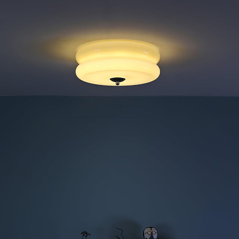 Vintage Art Deco Ceiling Light – Geometric Elegance with Integrated LED