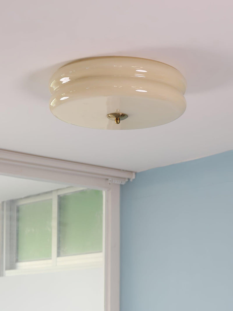 Vintage Art Deco Ceiling Light – Geometric Elegance with Integrated LED