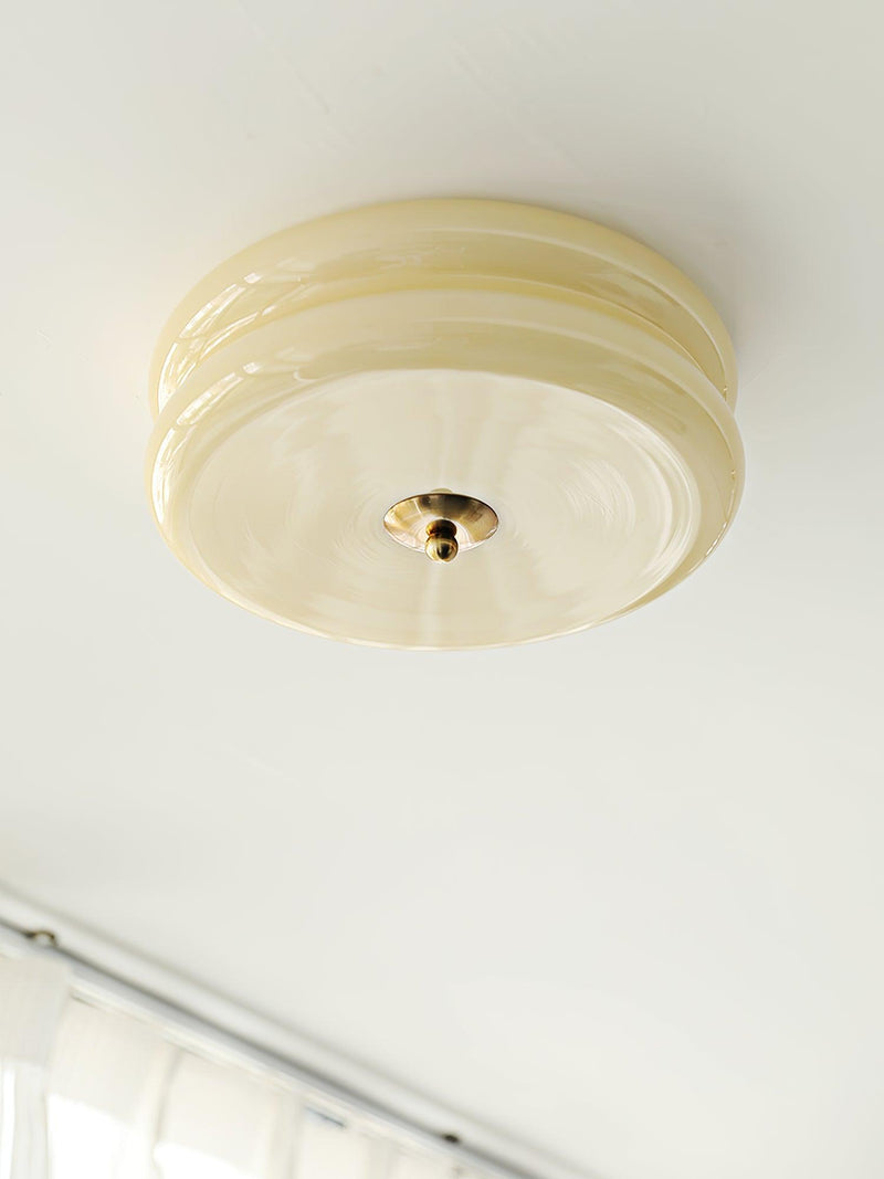 Vintage Art Deco Ceiling Light – Geometric Elegance with Integrated LED