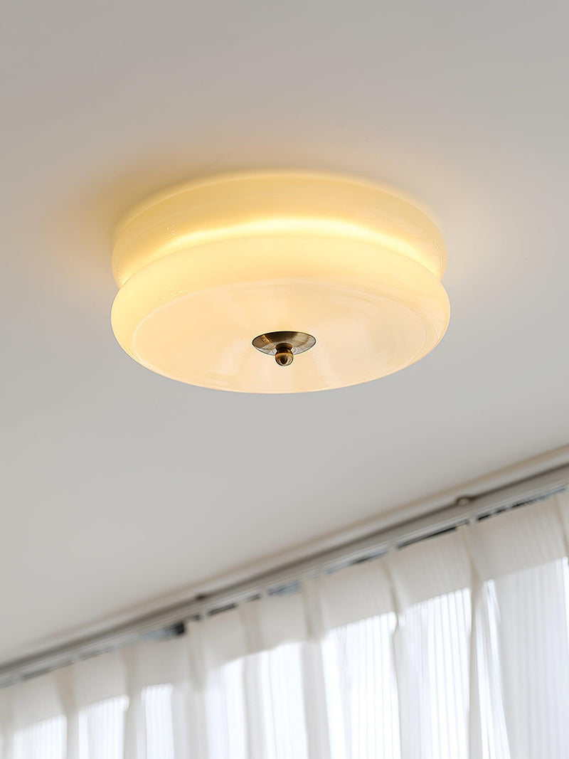 Vintage Art Deco Ceiling Light – Geometric Elegance with Integrated LED