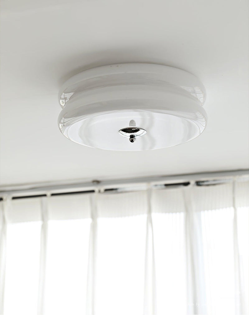 Vintage Art Deco Ceiling Light – Geometric Elegance with Integrated LED