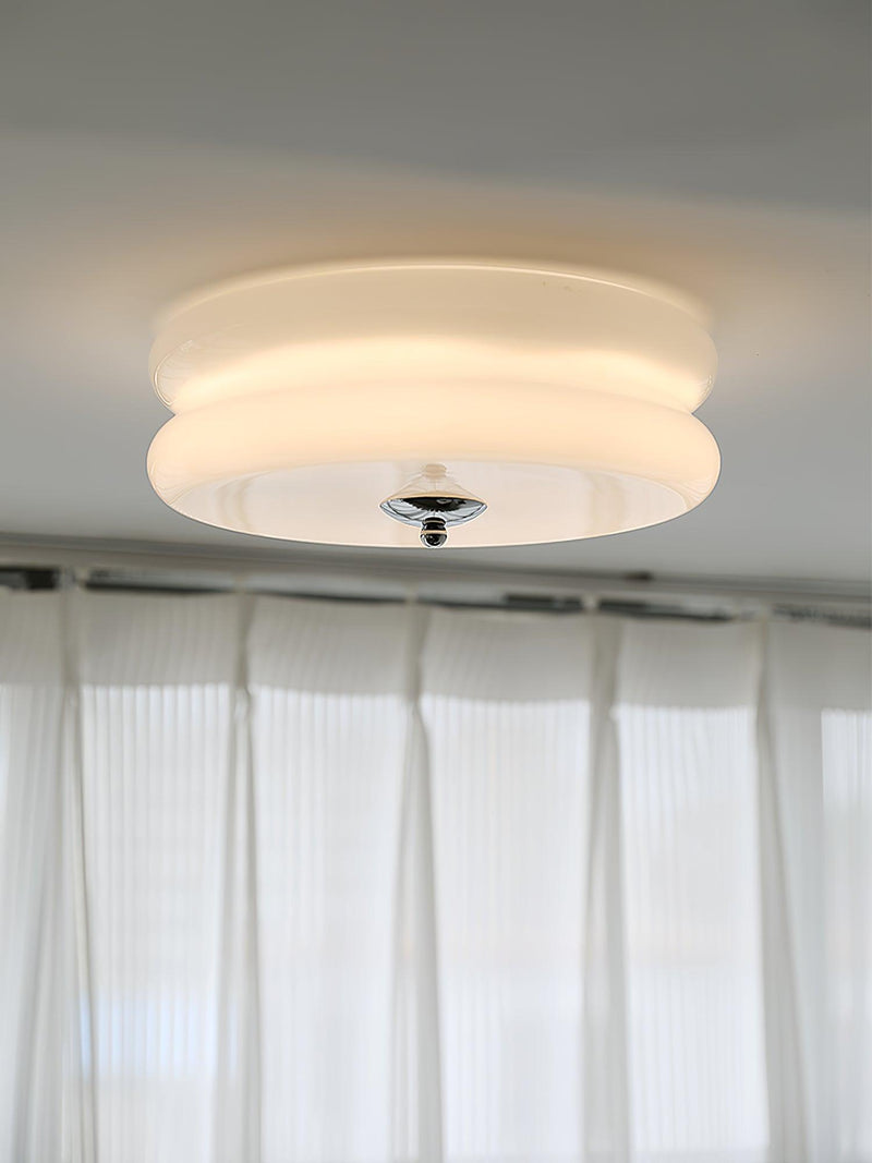 Vintage Art Deco Ceiling Light – Geometric Elegance with Integrated LED