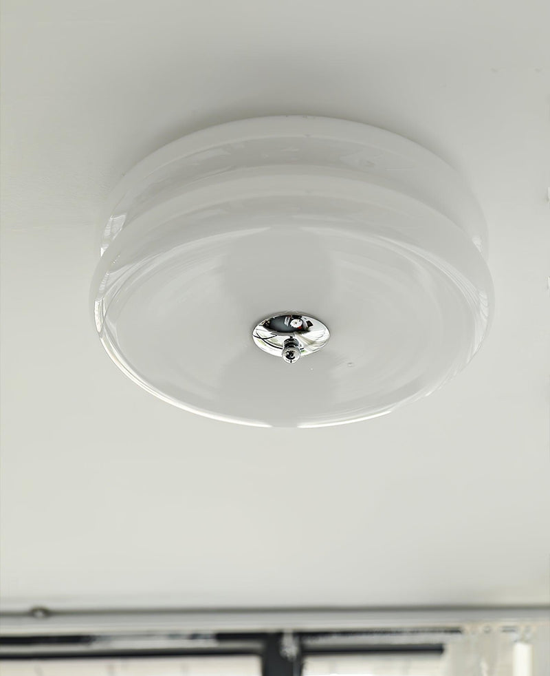 Vintage Art Deco Ceiling Light – Geometric Elegance with Integrated LED