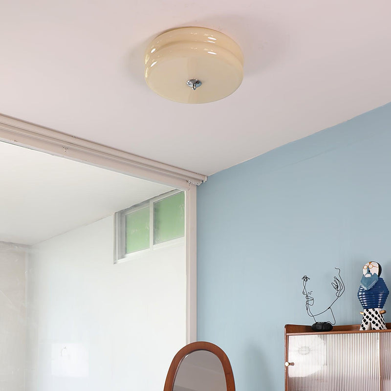 Vintage Art Deco Ceiling Light – Geometric Elegance with Integrated LED