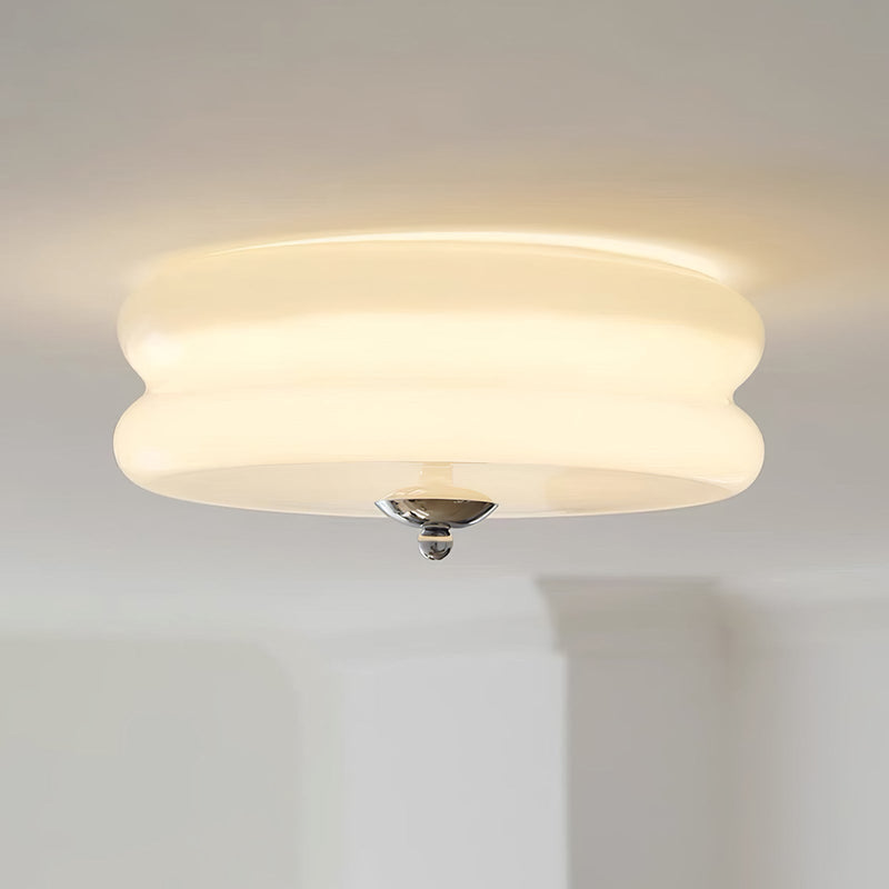 Vintage Art Deco Ceiling Light – Geometric Elegance with Integrated LED