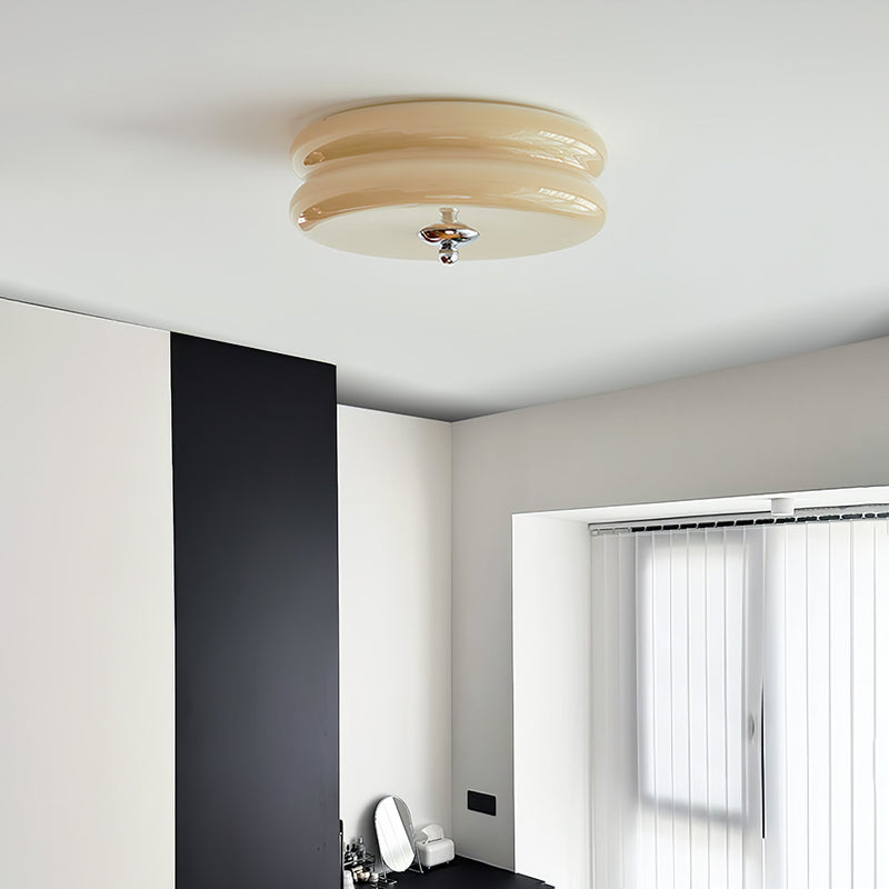 Vintage Art Deco Ceiling Light – Geometric Elegance with Integrated LED