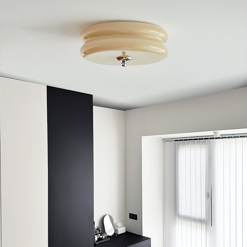 Vintage Art Deco Ceiling Light – Geometric Elegance with Integrated LED