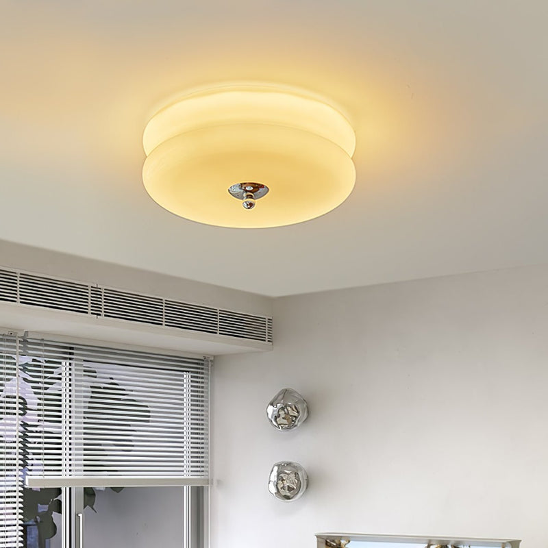 Vintage Art Deco Ceiling Light – Geometric Elegance with Integrated LED