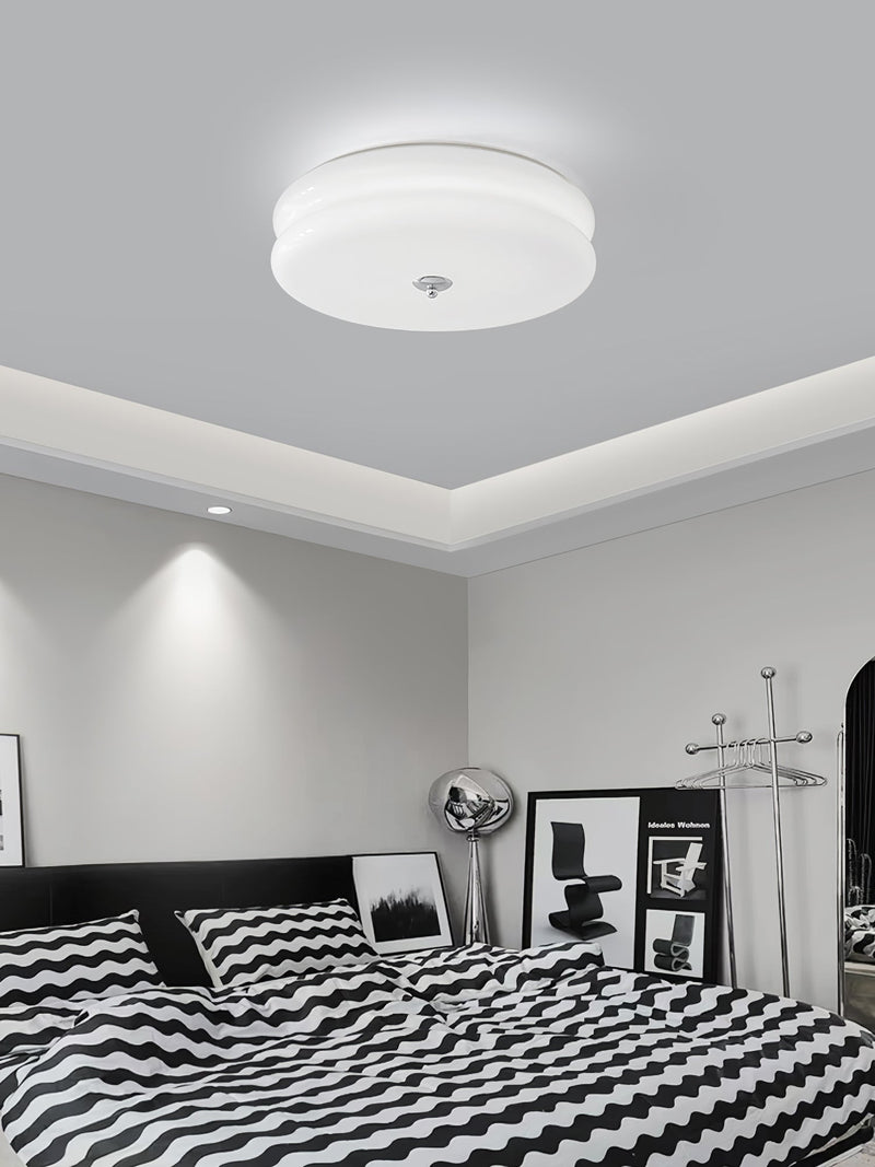 Vintage Art Deco Ceiling Light – Geometric Elegance with Integrated LED