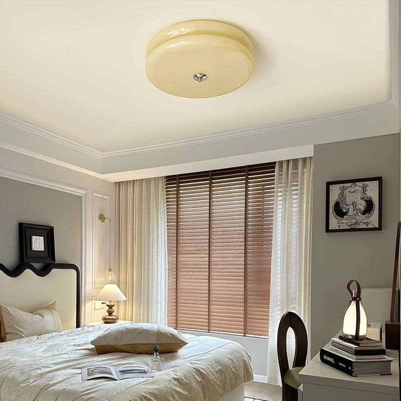 Vintage Art Deco Ceiling Light – Geometric Elegance with Integrated LED