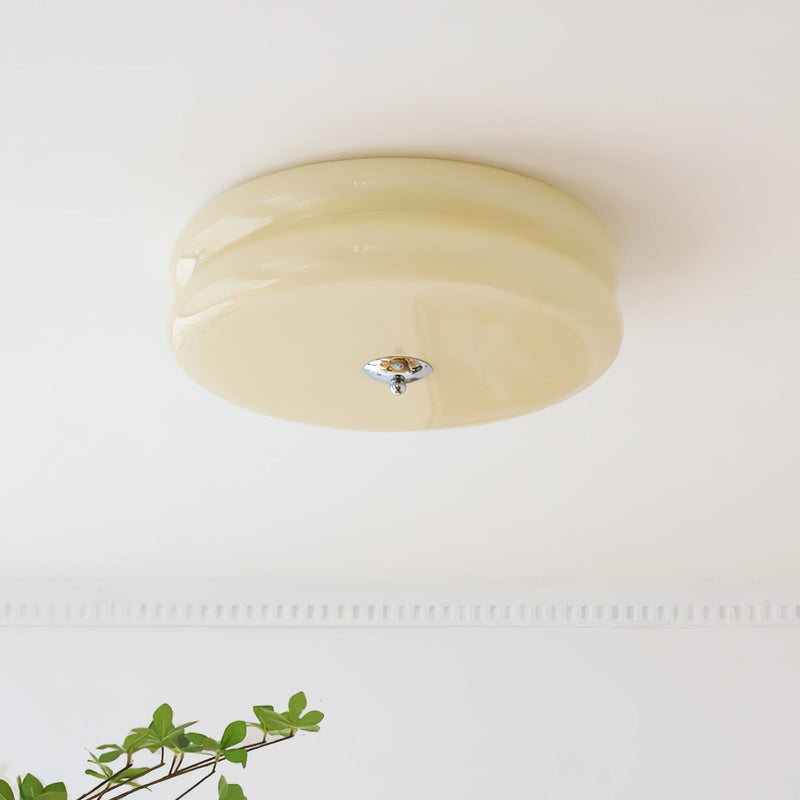 Vintage Art Deco Ceiling Light – Geometric Elegance with Integrated LED