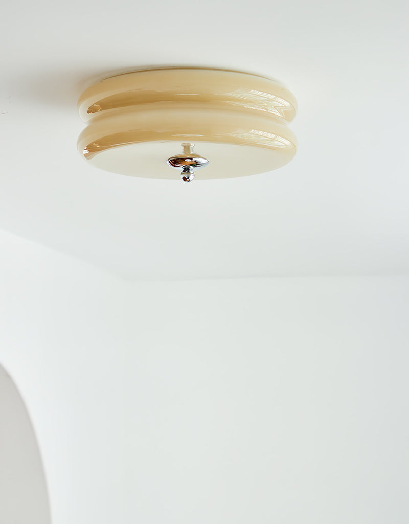 Vintage Art Deco Ceiling Light – Geometric Elegance with Integrated LED