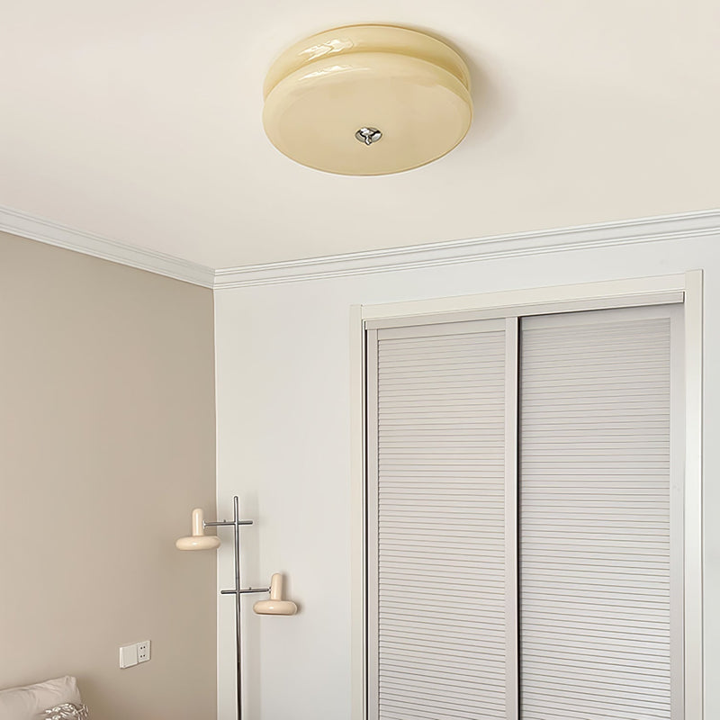 Vintage Art Deco Ceiling Light – Geometric Elegance with Integrated LED