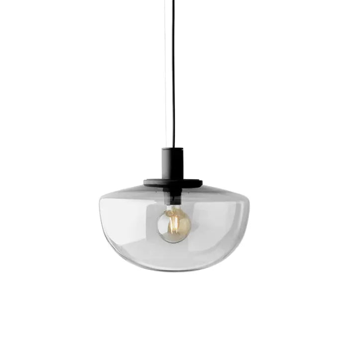 Modern Glass Globe Pendant Light – Elegant Metal & Glass Design for Dining & Kitchen