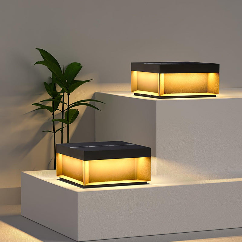 TSolar Outdoor Column Light – Weatherproof LED Garden Lighting