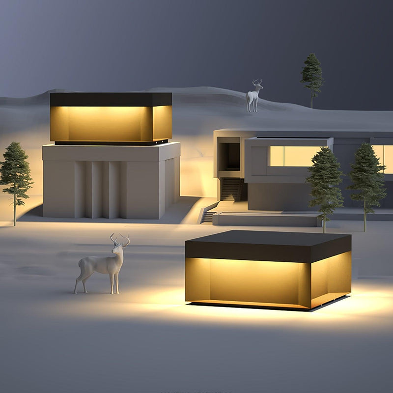 TSolar Outdoor Column Light – Weatherproof LED Garden Lighting