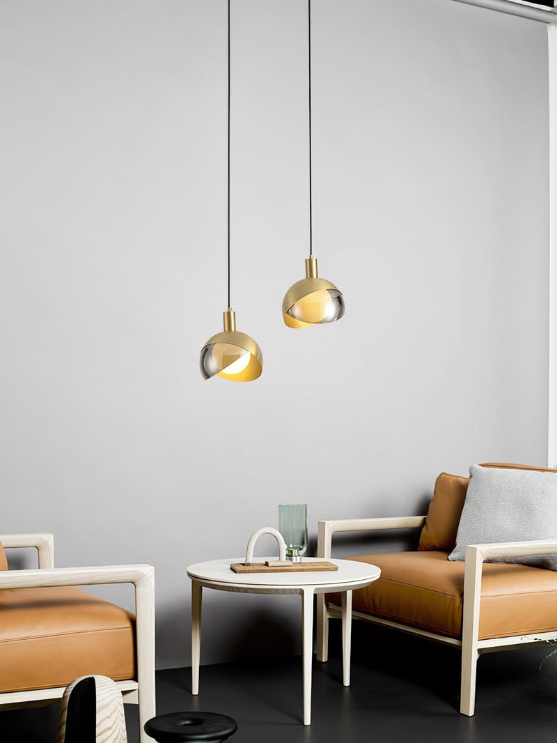 Modern Minimalist Pendant Light – Urban Metal & Glass Design