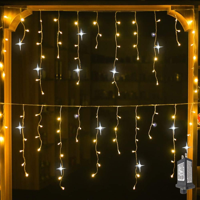 ShineDrape Outdoor Curtain Lights – Elegant Garden & Patio Illumination