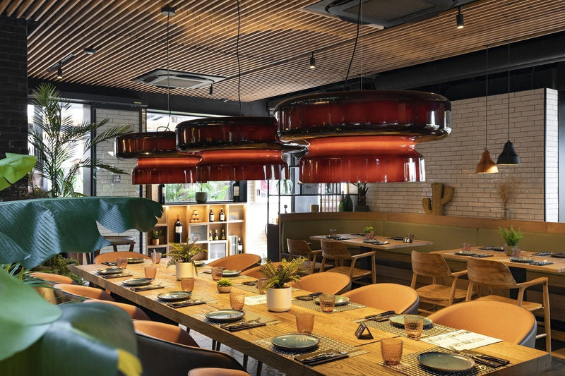 Bohemia Blown Glass Pendant Light – Organic Design with Integrated LED