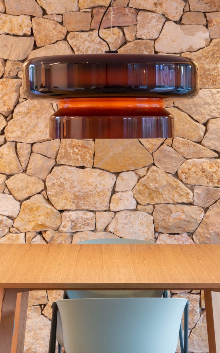 Bohemia Blown Glass Pendant Light – Organic Design with Integrated LED