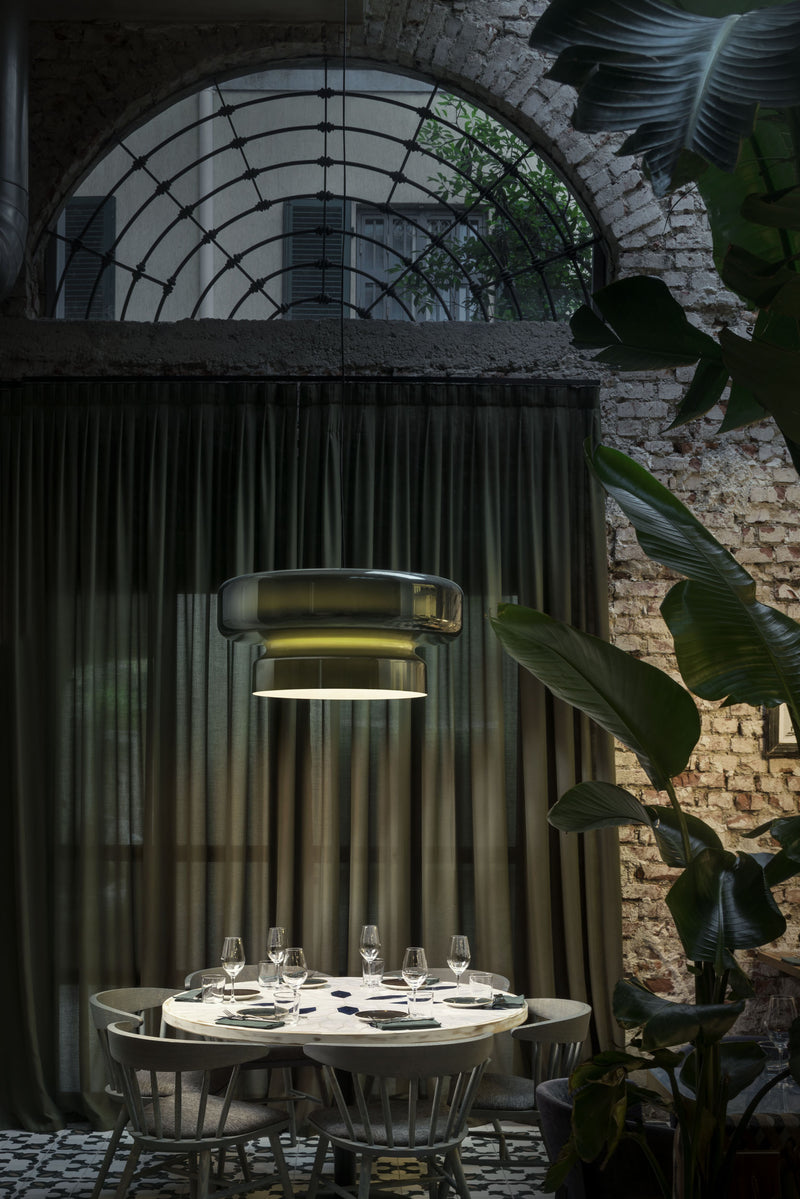 Bohemia Blown Glass Pendant Light – Organic Design with Integrated LED