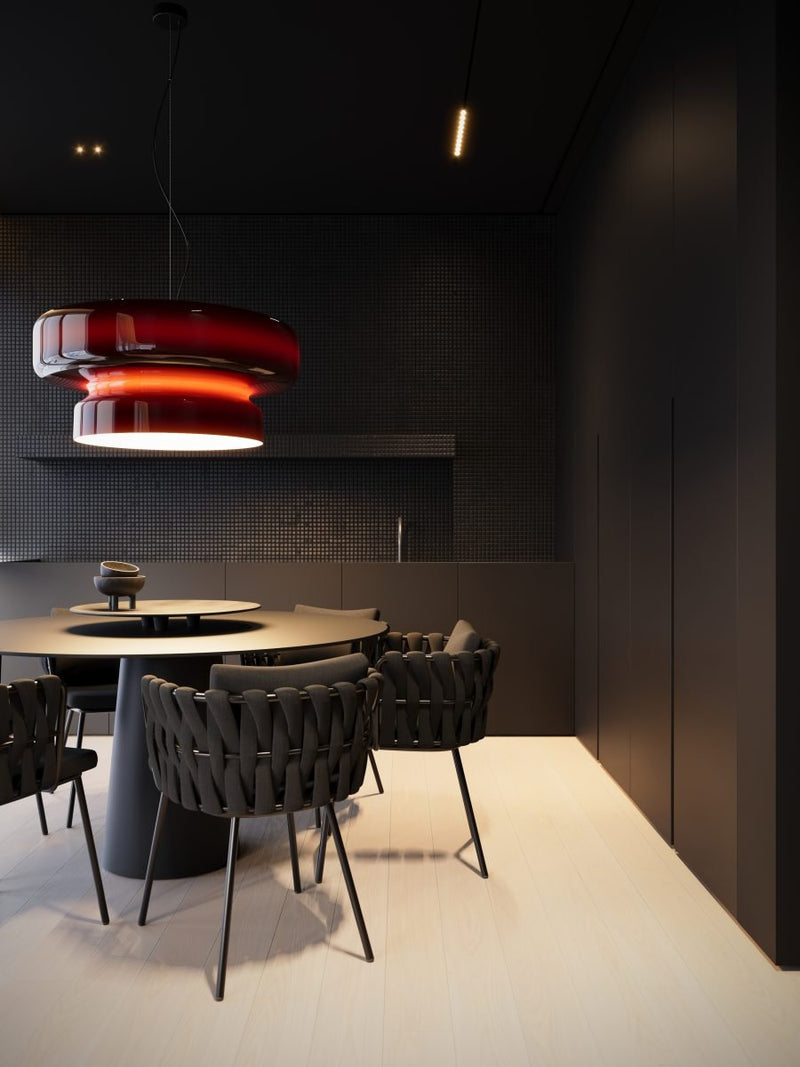 Bohemia Blown Glass Pendant Light – Organic Design with Integrated LED