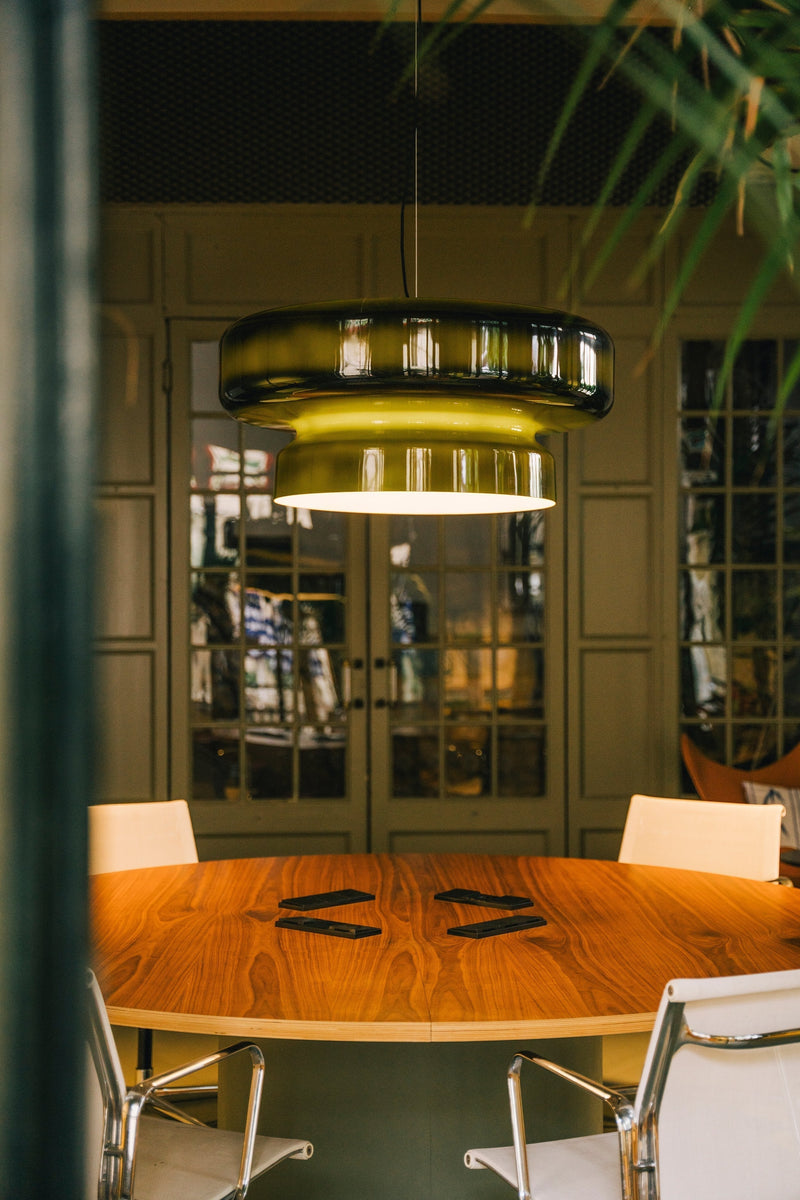 Bohemia Blown Glass Pendant Light – Organic Design with Integrated LED