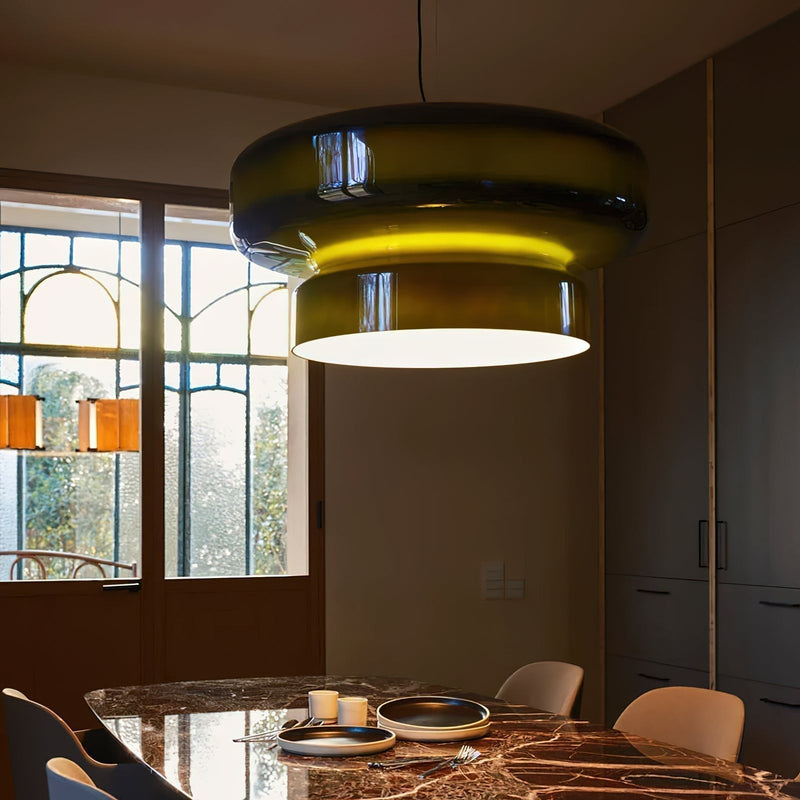 Bohemia Blown Glass Pendant Light – Organic Design with Integrated LED
