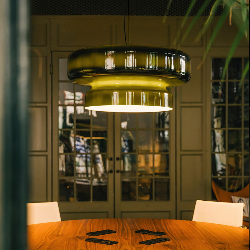 Bohemia Blown Glass Pendant Light – Organic Design with Integrated LED