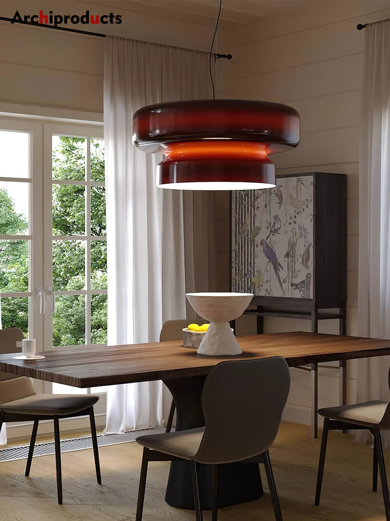 Bohemia Blown Glass Pendant Light – Organic Design with Integrated LED