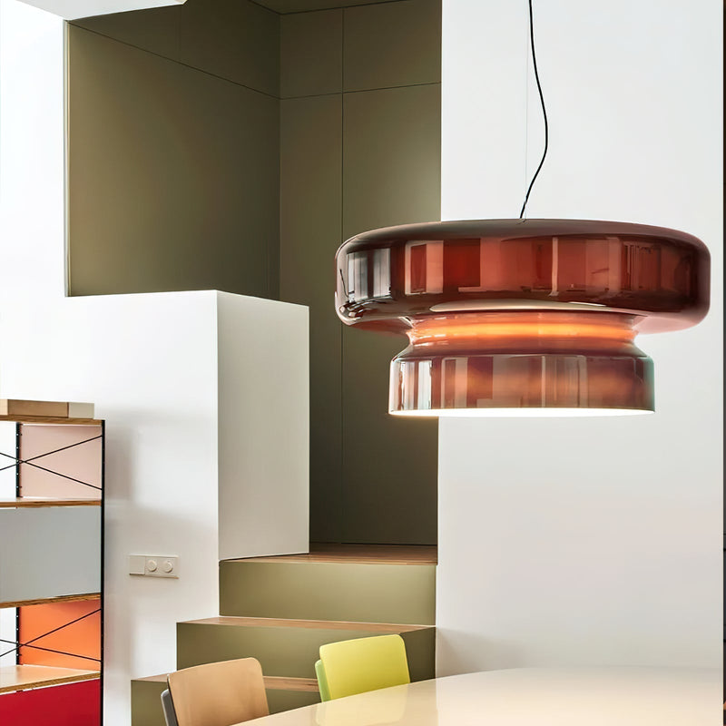 Bohemia Blown Glass Pendant Light – Organic Design with Integrated LED