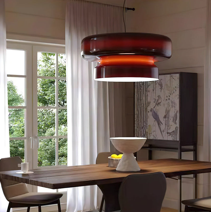 Bohemia Blown Glass Pendant Light – Organic Design with Integrated LED