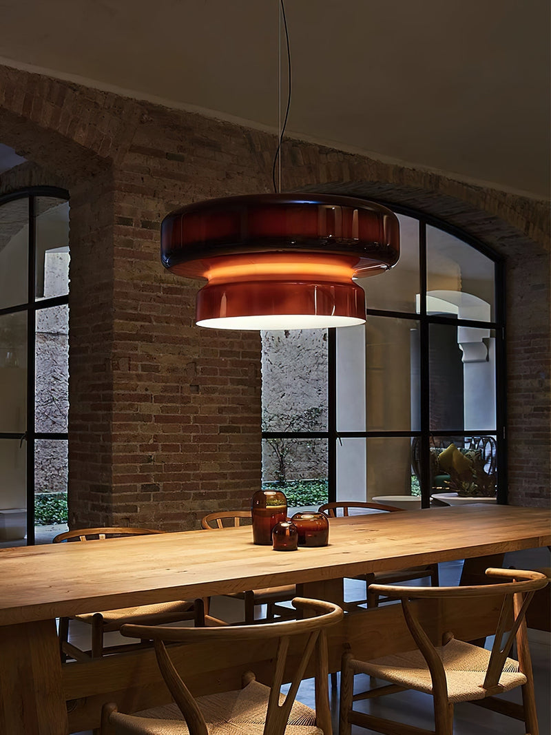 Bohemia Blown Glass Pendant Light – Organic Design with Integrated LED