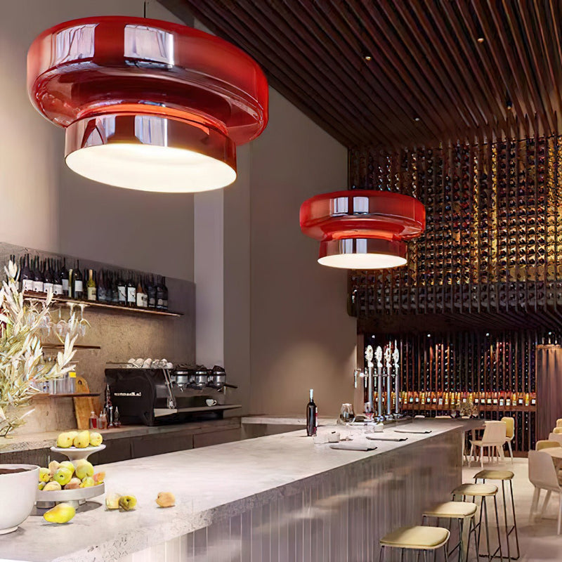 Bohemia Blown Glass Pendant Light – Organic Design with Integrated LED