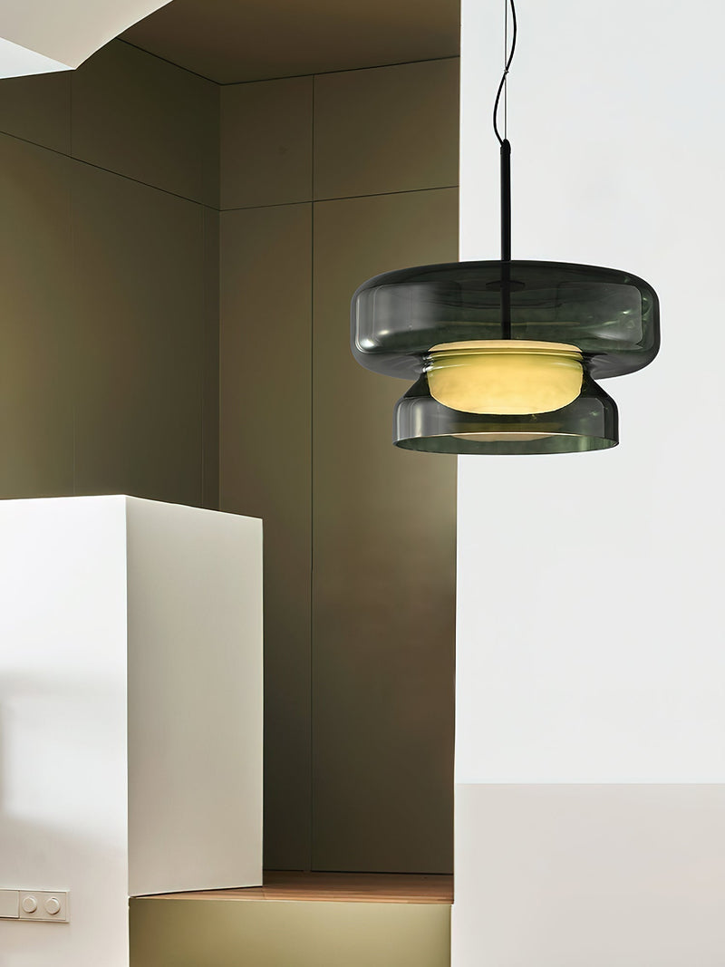 Bohemia Blown Glass Pendant Light – Organic Design with Integrated LED