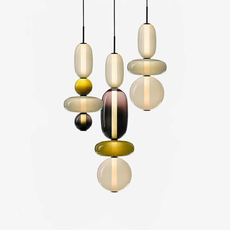 Candy Glass LED Pendant Light – Modern & Colorful Design