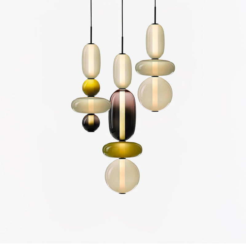 Candy Glass LED Pendant Light – Modern & Colorful Design