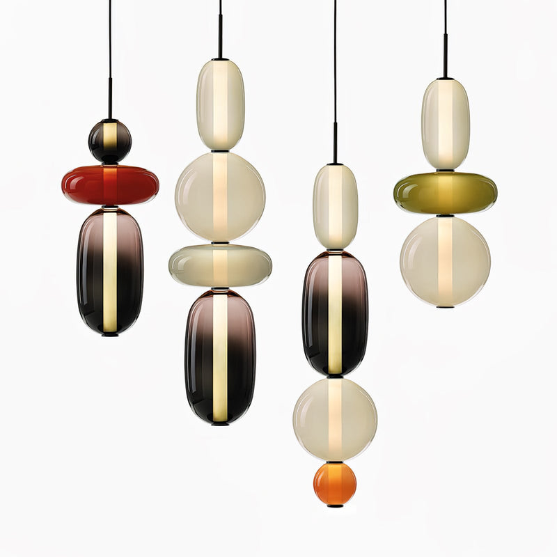 Candy Glass LED Pendant Light – Modern & Colorful Design