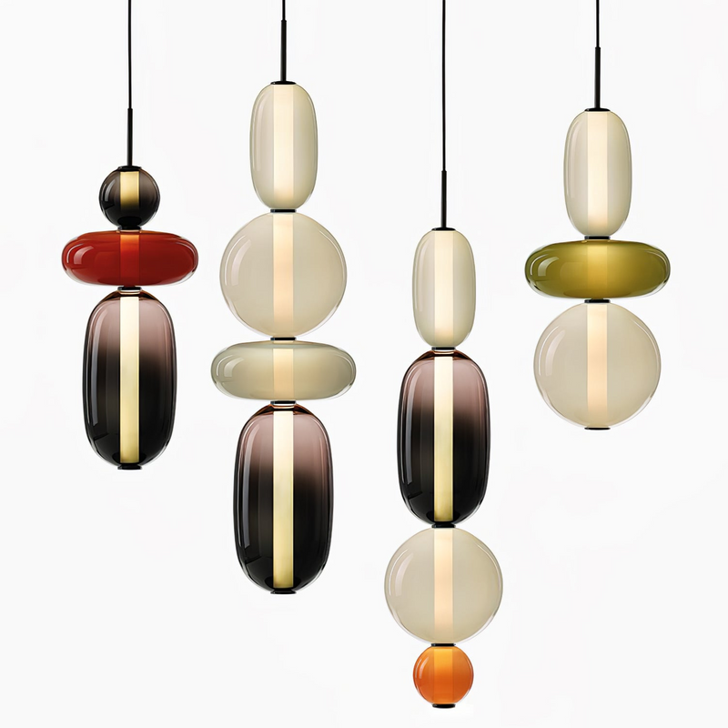 Candy Glass LED Pendant Light – Modern & Colorful Design
