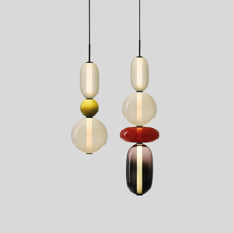 Candy Glass LED Pendant Light – Modern & Colorful Design