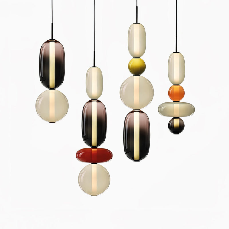 Candy Glass LED Pendant Light – Modern & Colorful Design