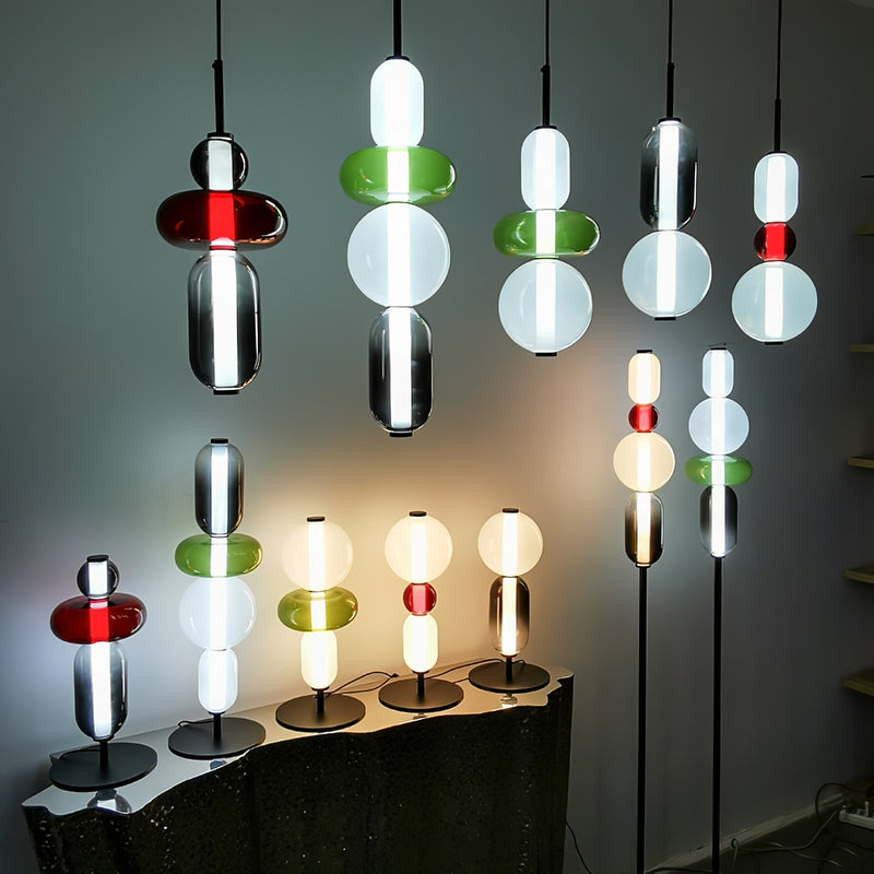 Candy Glass LED Pendant Light – Modern & Colorful Design