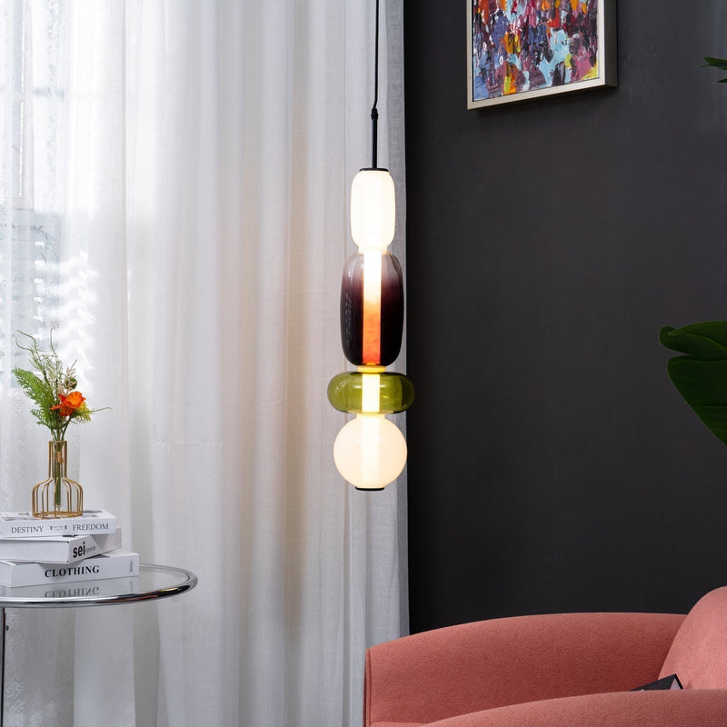 Candy Glass LED Pendant Light – Modern & Colorful Design
