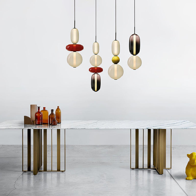 Candy Glass LED Pendant Light – Modern & Colorful Design
