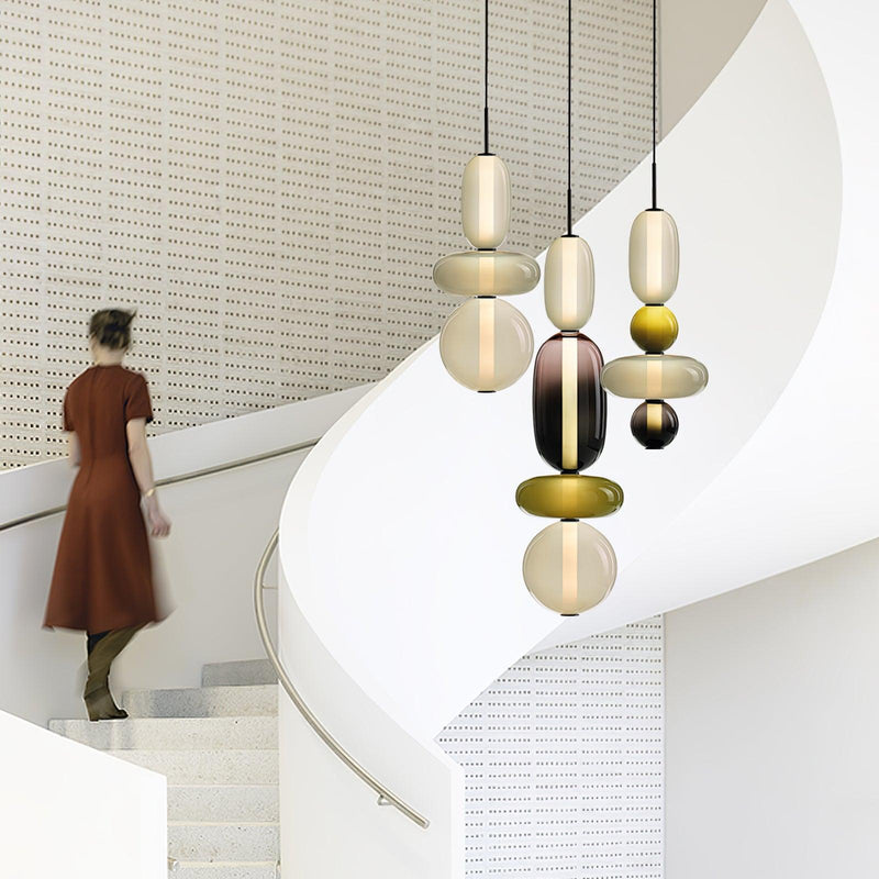 Candy Glass LED Pendant Light – Modern & Colorful Design