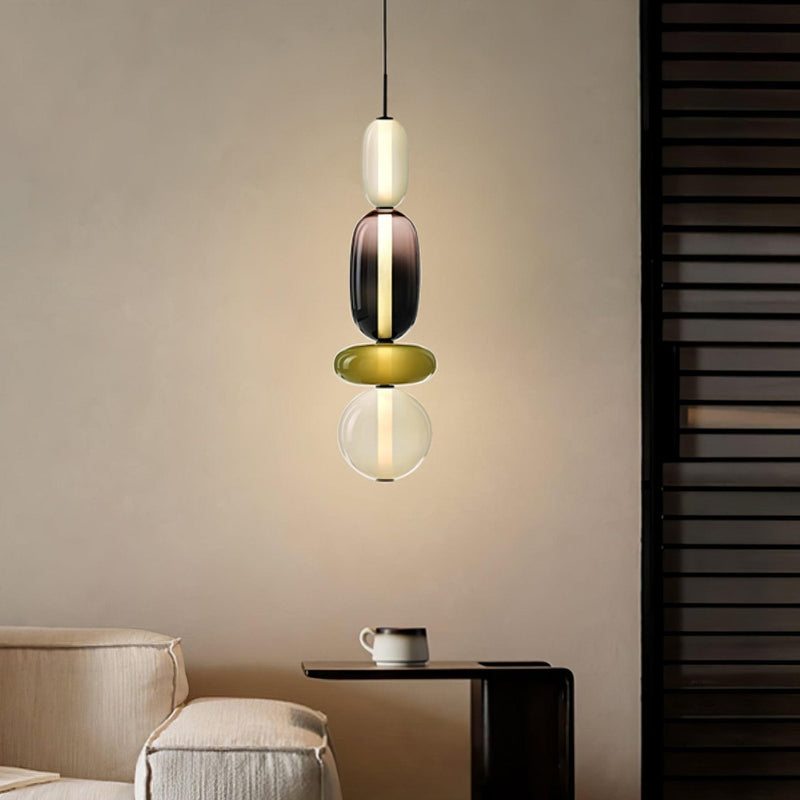 Candy Glass LED Pendant Light – Modern & Colorful Design
