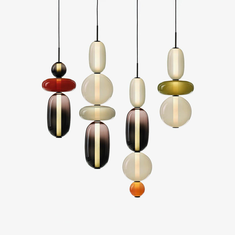 Candy Glass LED Pendant Light – Modern & Colorful Design
