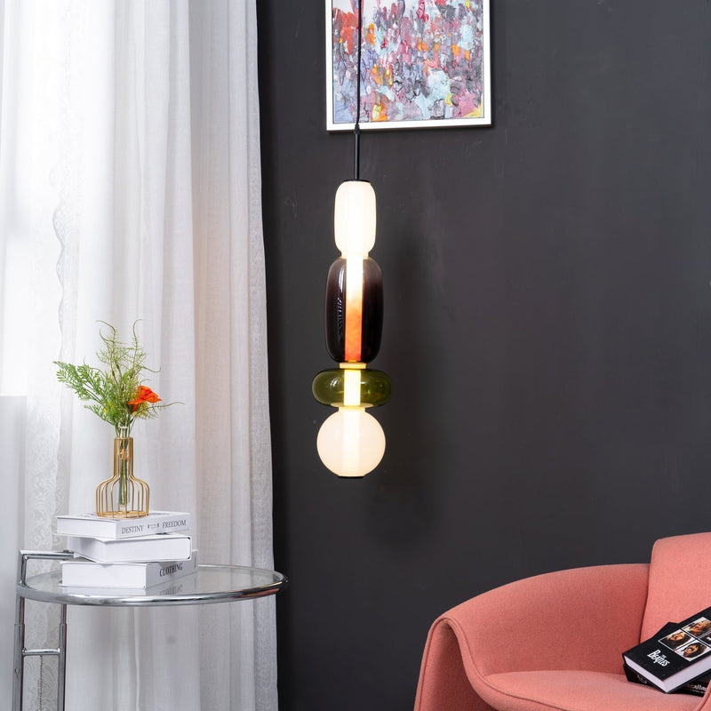 Candy Glass LED Pendant Light – Modern & Colorful Design