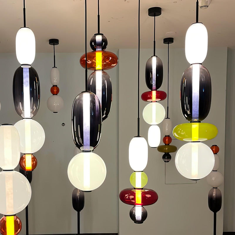Candy Glass LED Pendant Light – Modern & Colorful Design