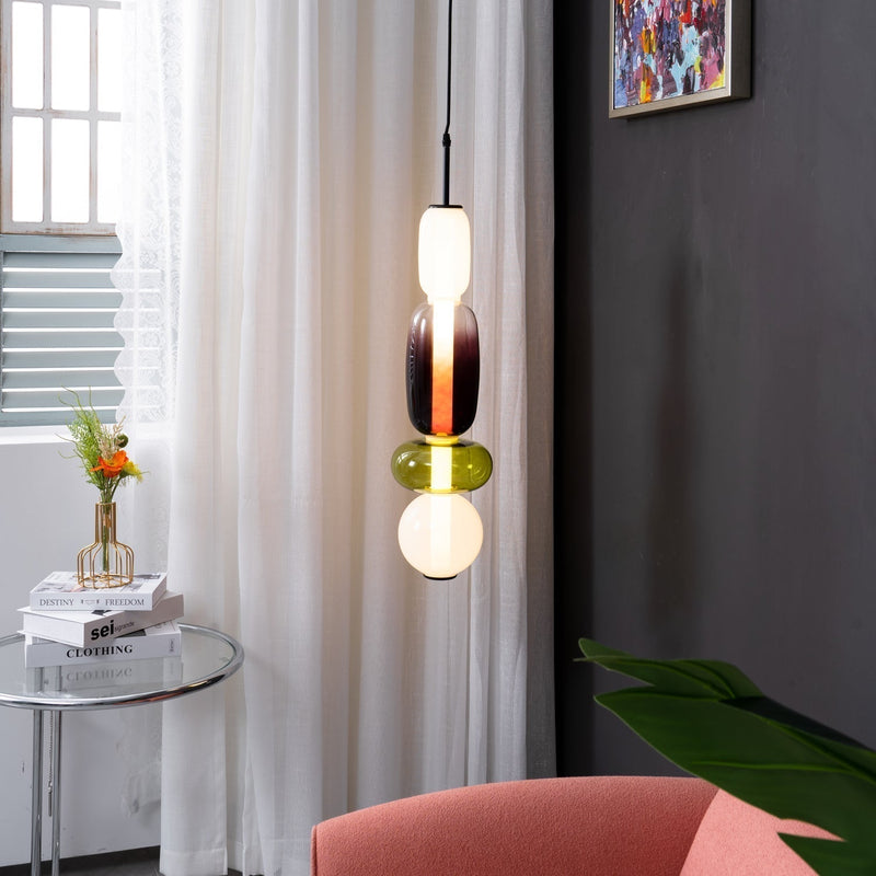Candy Glass LED Pendant Light – Modern & Colorful Design
